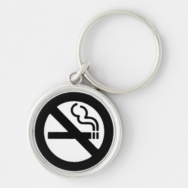 Porte-clés Aucun symbole de tabagisme (Devant)