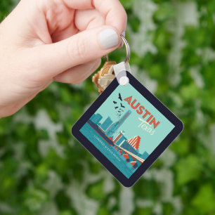 Porte-clés Austin, Texas   Pont de l'Avenue du Congrès
