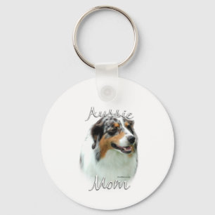 Porte-clés Australian Shepherd Mom 2