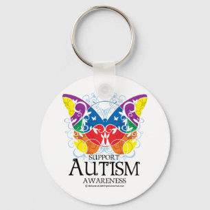 Porte-clés Autism Butterfly