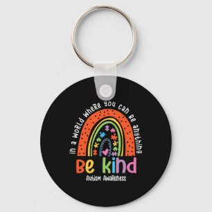 Porte-clés Autisme Fils Enfant Fille Maman Be Kind Rainbow