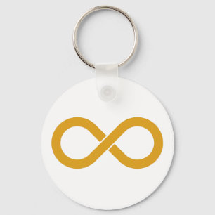 Porte-clés Autisme Gold Infinity Porte - clé