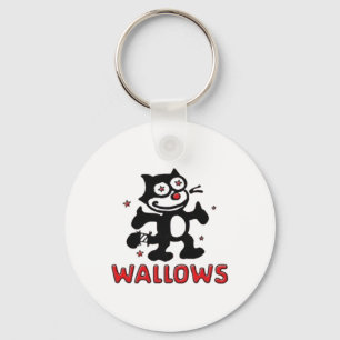 Porte-clés Autocollant de Wallows de chat