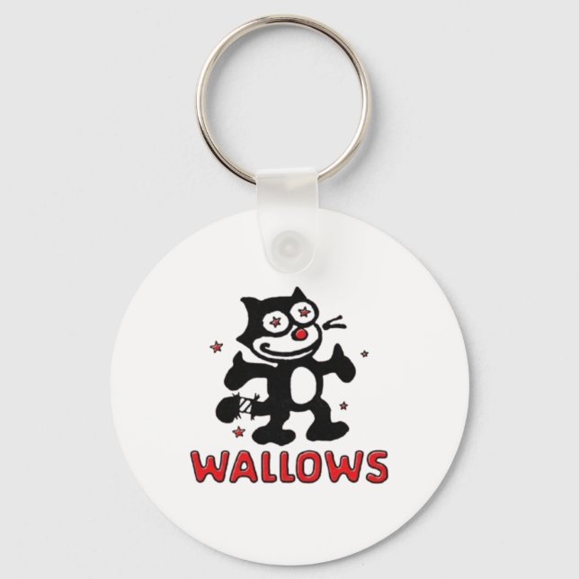 Porte-clés Autocollant de Wallows de chat (Recto)
