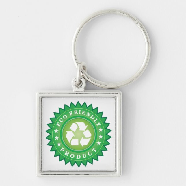 Porte-clés Autocollant écologique (Devant)