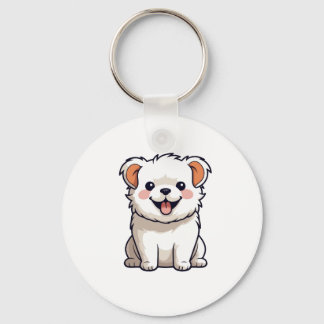 Porte-clés Autocollant en vinyle de chiot Kawaii mignon - Des