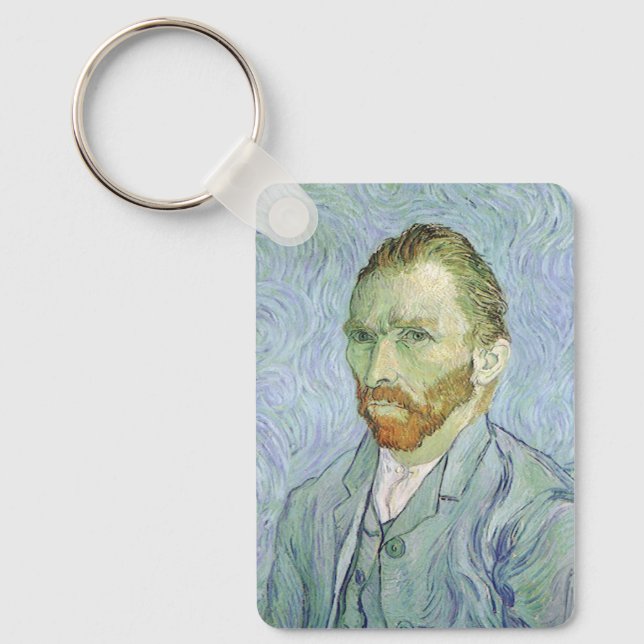 Porte-clés Autoportrait en bleu par Vincent van Gogh (Recto)
