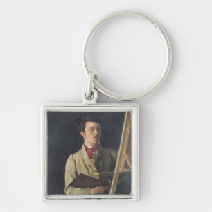 Porte-clés Autoportrait, se reposant à côté d'un chevalet,