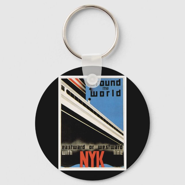 Porte-clés Autour du monde avec NYK (Recto)