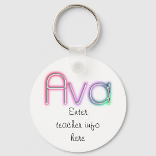 Porte-clés Ava Name Tag Key Chain