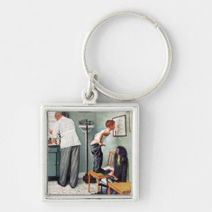 Porte-clés Avant le tir ou au docteur