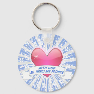 Porte-clés Avec Dieu, tout est possible