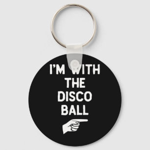 Porte-clés avec le bal disco drôle d'Halloween correspondant