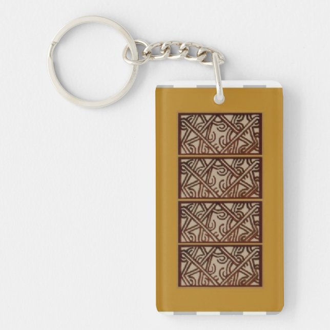 Porte-clés avec motif de Papouasie-Nouvelle-Guinée (Devant)
