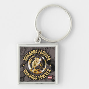 Porte-clés Avengers Classiques Wakanda Forever Motif de Ban