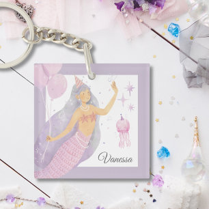 Porte-clés Aventure Pinkish Lavender Mermaid Party