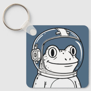 Porte-clés Aventure spatiale de la grenouille astronaute mign