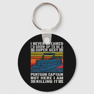 Porte-clés Aventures de bateau ponton pour l'été Ponton