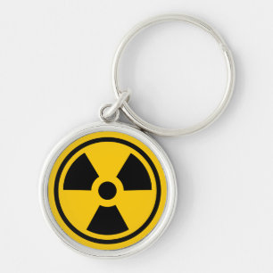 Porte-clés Avertissement de radioactivité