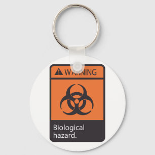 Porte-clés Avertissement Porte - clé de danger biologique