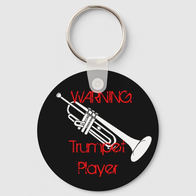Porte-clés Avertissement : Porte - clé de Trumpet Player (Recto)
