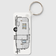 Avion Trailer Porte - clé, Vintage Pré '73