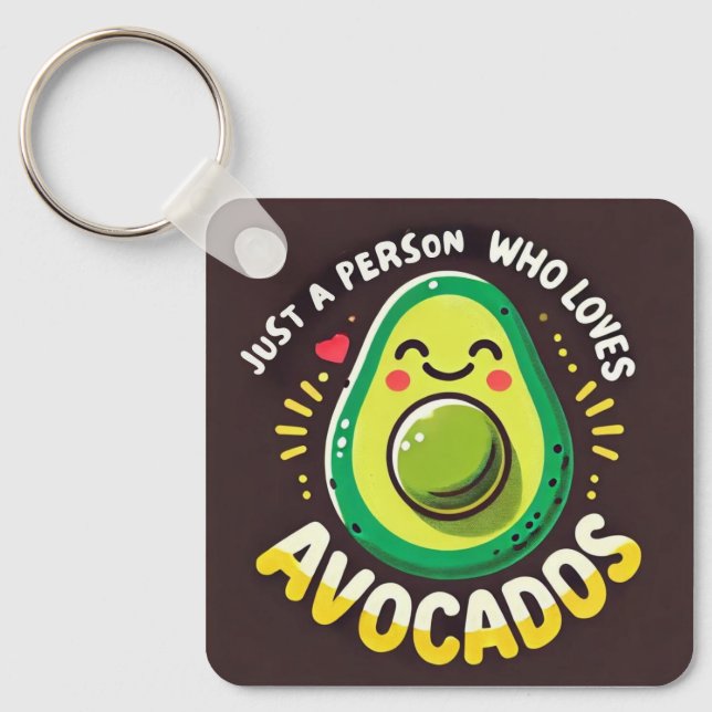 Porte-clés Avocado Hoodie Lover (Recto)