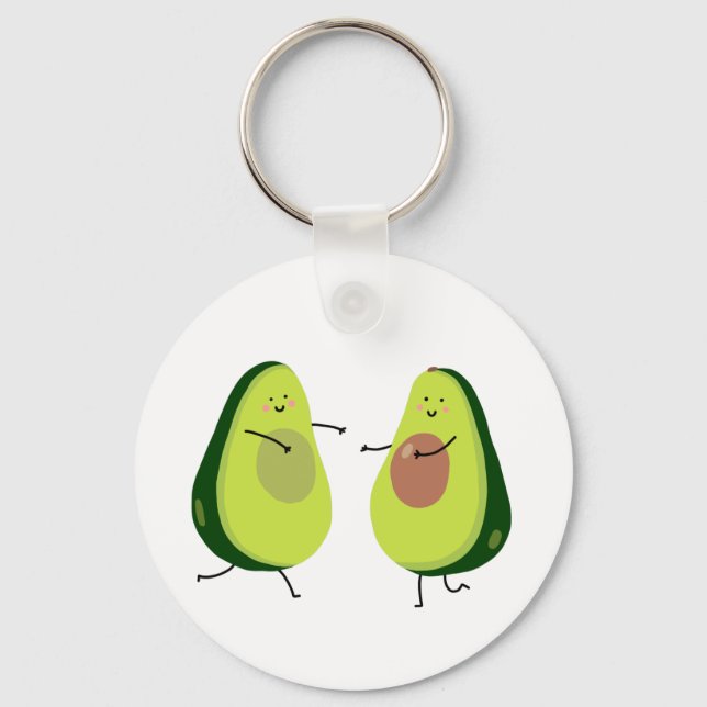 PORTE-CLÉS AVOCUDDLE, AVOCADO DESIGN (Recto)