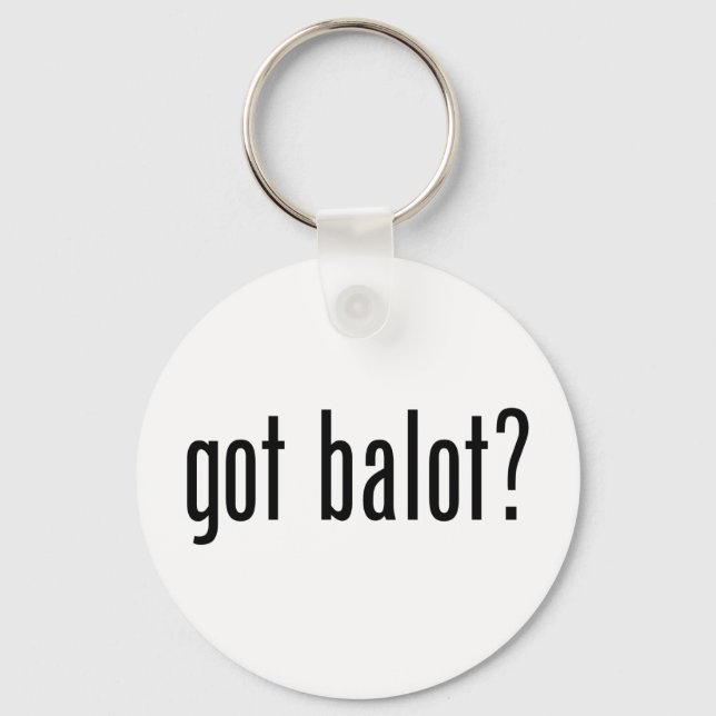 Porte-clés Avoir un vote (Recto)