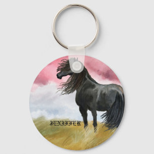 Porte-clés Awesome Horse aquarelle ornement