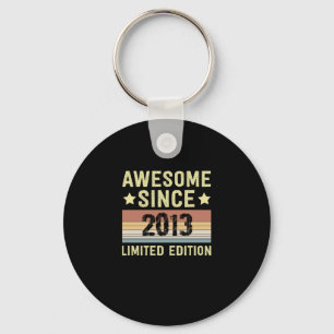 Porte-clés Awesome Since 2013 Birthday