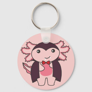 Porte-clés Axolotl Halloween Cute Devil Vampire Costume Keych