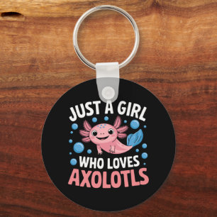 Porte-clés Axolotl Kawaii Juste Une Fille Qui Aime Les Axolot