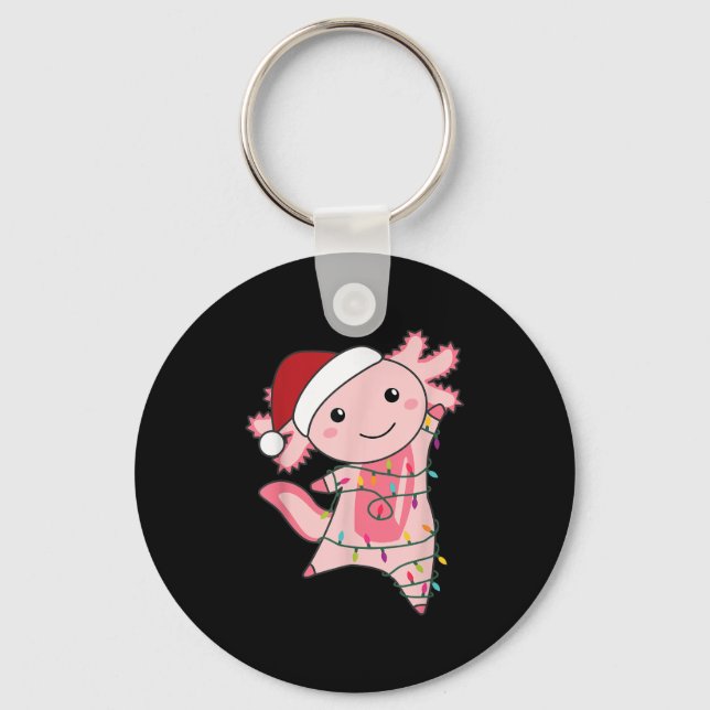 Porte-clés Axolotl Noël Fée Lumière Noël Axolotl (Recto)
