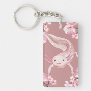Porte-clés Axolotl rose