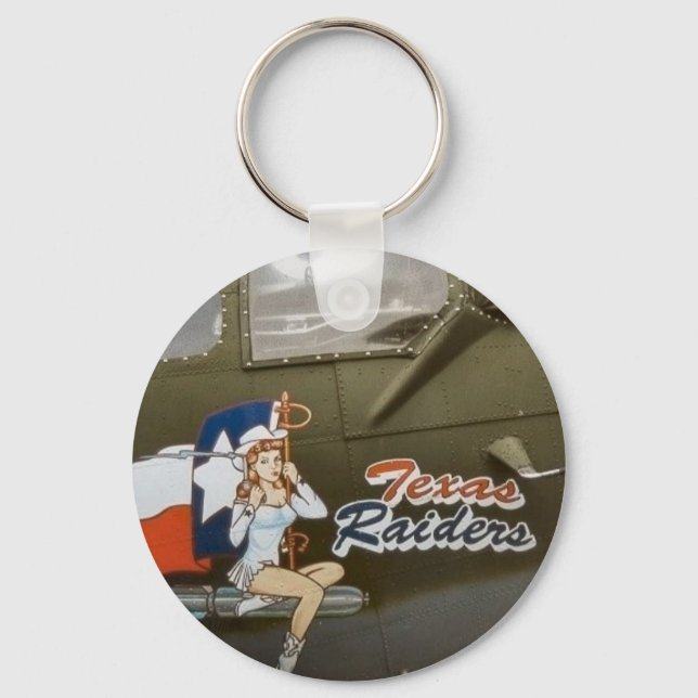 Porte-clés B17 Texas Raiders Nez Art (Recto)