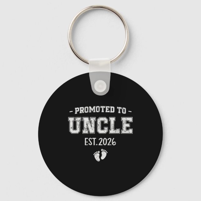 Porte-clés Baby Announcement For Uncle Promoted To Uncle 2026 (Recto)