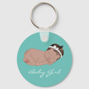 Porte-clés Baby Girl Baby shower Nouveau bébé
