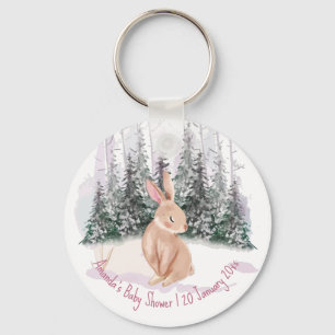 Porte-clés Baby It's Cold Outside winter bunny baby shower