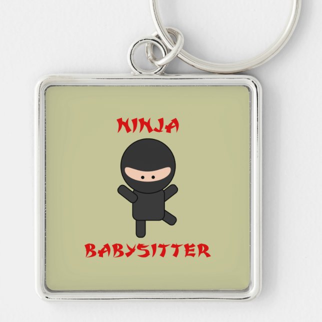 Porte-clés babysitter de ninja (Devant)