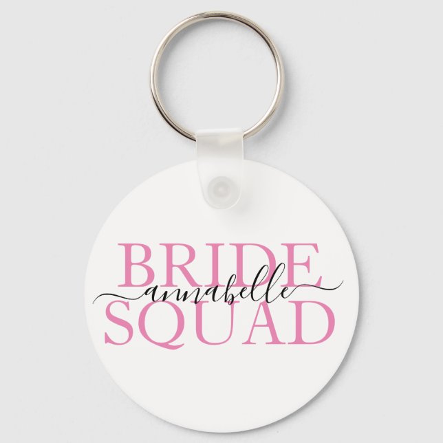 Porte-clés Bachelorette Party Bridesmaid Brigade (Recto)