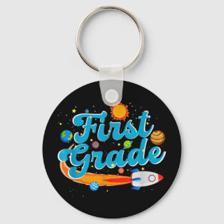 Porte-clés Back to school outer space teacher first grade