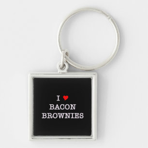 Porte-clés Bacon I Love Brownies