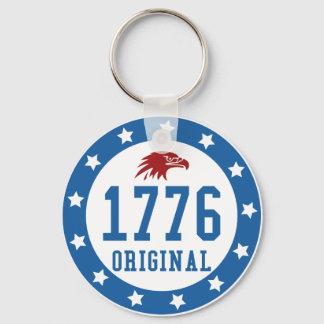 Porte-clés Badge 4 juillet 1776 Original