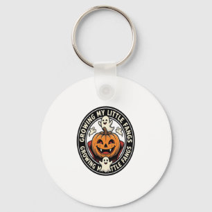 Porte-clés Badge de citrouille de vampire faisant pousser mes