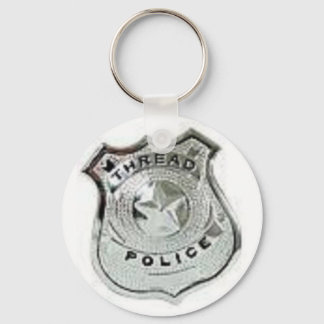 Porte-clés badge de police de fil