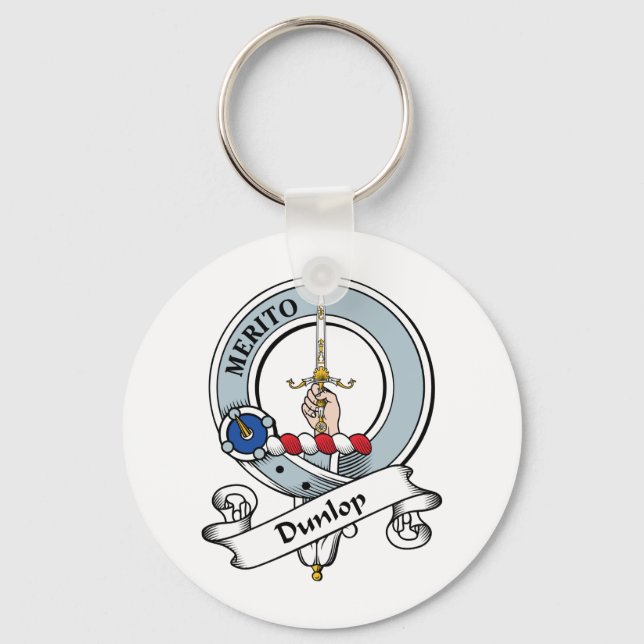 Porte-clés Badge du clan Dunlop (Recto)