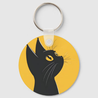 Porte-clés Badge keychain cat
