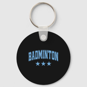 Porte-clés Badminton All Sky Blue Stars Clic Retro Varsity Te