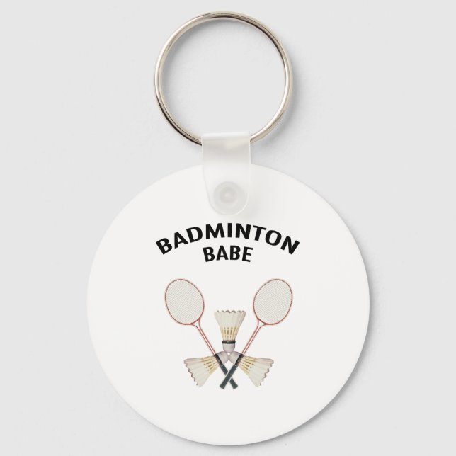 Porte-clés Badminton Babe (Recto)